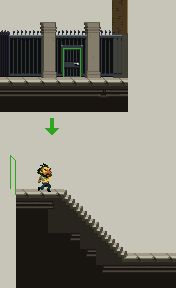 Perspective differences between z levels